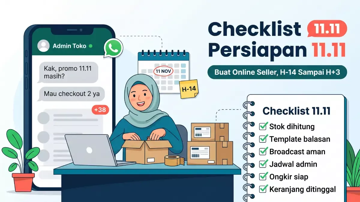 Checklist Persiapan 11.11 buat Online Seller, Dua Minggu Sebelum Hari H