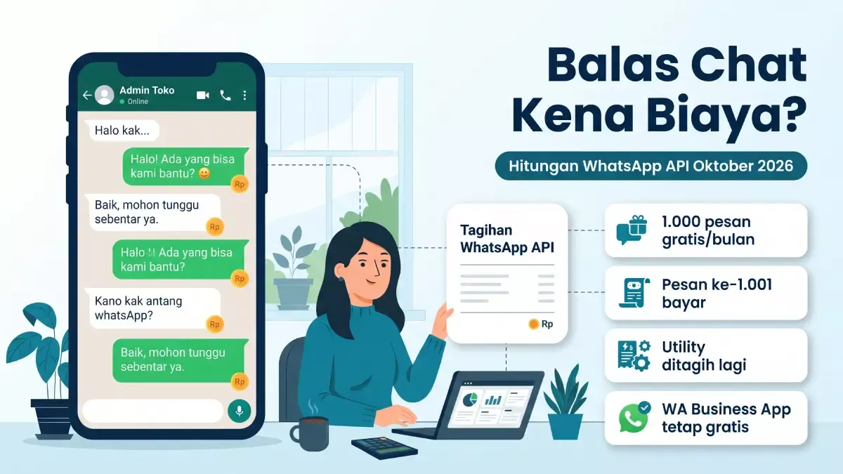 Mulai Oktober 2026 Balas Chat di WhatsApp API Kena Biaya, Ini Hitungannya buat Bisnis Kecil