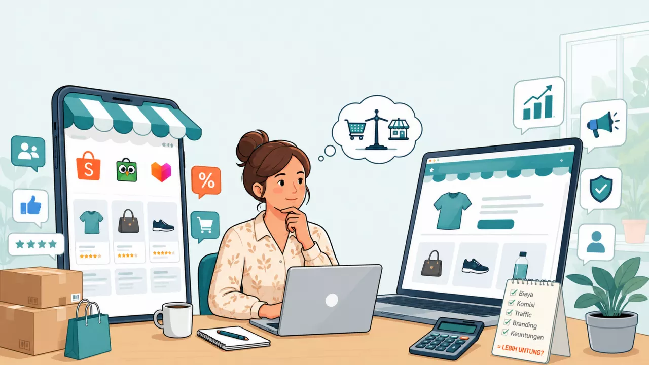 Vender em Marketplace vs Loja Online Própria: A Verdade dos Números