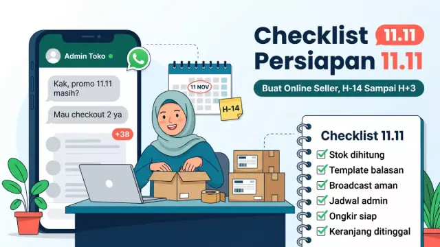 Checklist Persiapan 11.11 buat Online Seller, Dua Minggu Sebelum Hari H