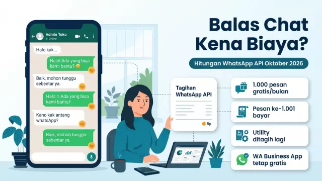 Balasan Chat WhatsApp API Dicaj Mulai Oktober 2026, Ini Kiraan untuk Kedai Kecil